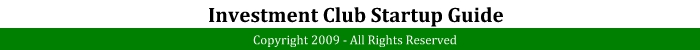 Investment Club Startup Guide